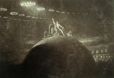 Satanás presidindo o Conselho Infernal, 1824 de John Martin